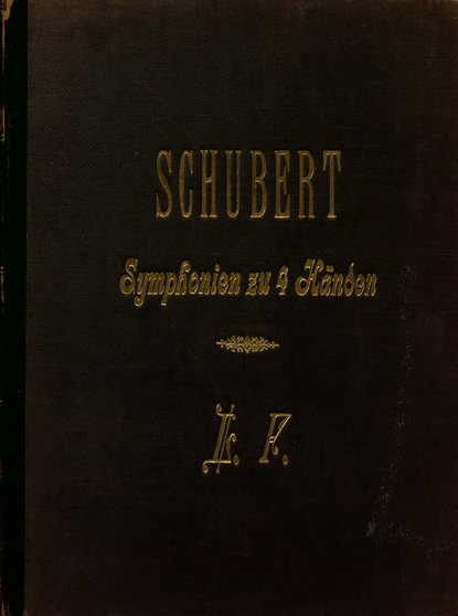 Книга Франц Петер Шуберт,  ЦГПБ Symphonien von Franz Schubert