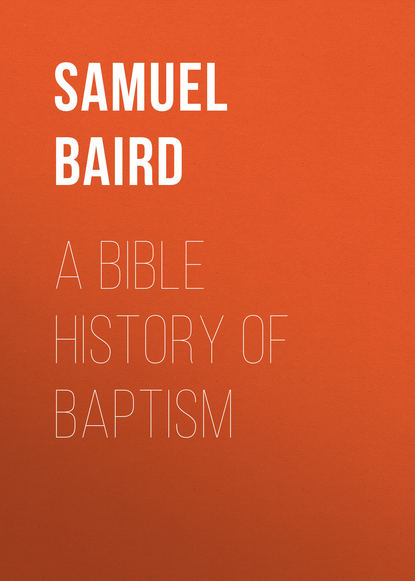 Книга Samuel Baird, Baird Samuel John A Bible History of Baptism