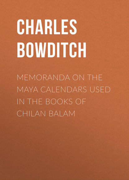 Книга Charles Bowditch, Bowditch Charles Pickering Memoranda on the Maya Calendars Used in the Books of Chilan Balam