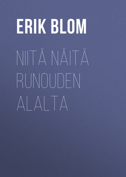 Книга Erik Blom, Erik Johan Blom Niitä näitä runouden alalta
