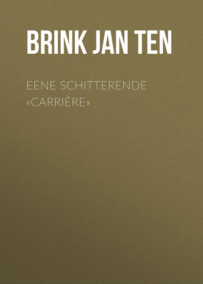 Книга Jan ten Brink, Brink Jan ten Eene schitterende «carrière»