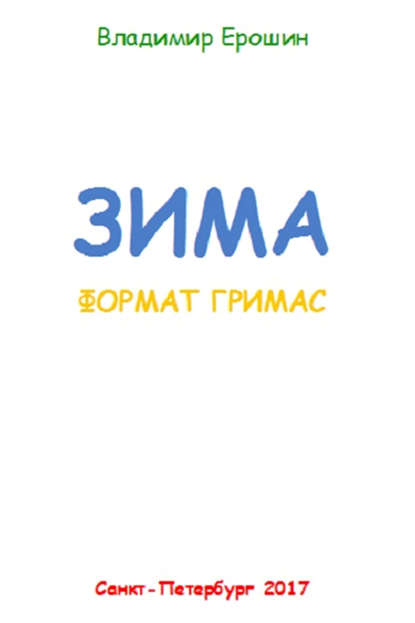 Книга Владимир Ерошин Зима. Формат гримас