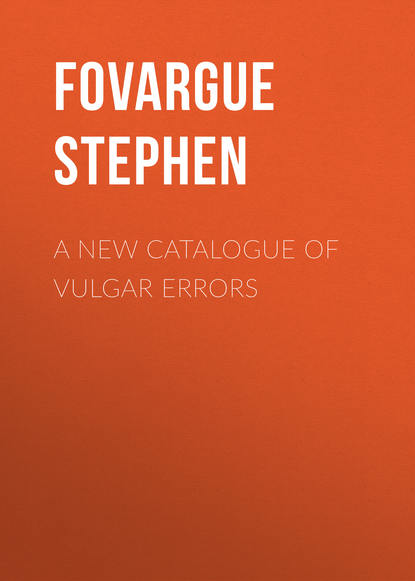 Книга Stephen Fovargue, Fovargue Stephen A New Catalogue of Vulgar Errors