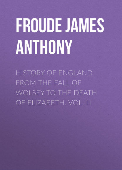 Книга Froude James Anthony, James Froude History of England from the Fall of Wolsey to the Death of Elizabeth. Vol. III