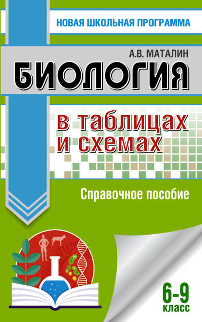 Книга Андрей Владимирович Маталин, А. В. Маталин Биология в таблицах и схемах. Справочное пособие. 6-9 класс