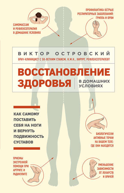 Книга Виктор Островский, Виктор Михайлович Островский Восстановление здоровья в домашних условиях: как самому поставить себя на ноги и вернуть подвижность суставов