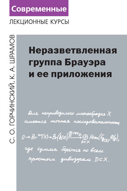 Книга С. О. Горчинский, К. А. Шрамов Неразветвленная группа Брауэра и ее приложения