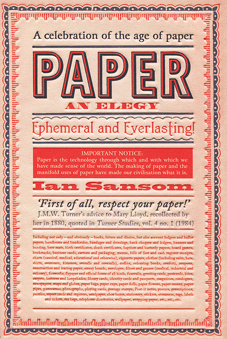 Paper: An Elegy