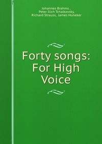 Forty songs: For High Voice