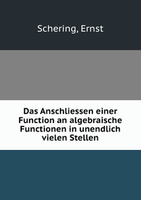 Das Anschliessen einer Function an algebraische Functionen in unendlich vielen Stellen