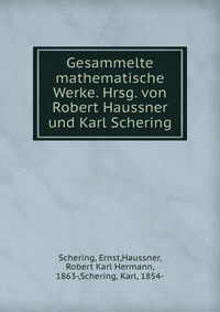 Gesammelte mathematische Werke. Hrsg. von Robert Haussner und Karl Schering