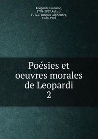 Poesies et oeuvres morales