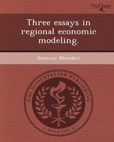 Three essays in regional economic modeling