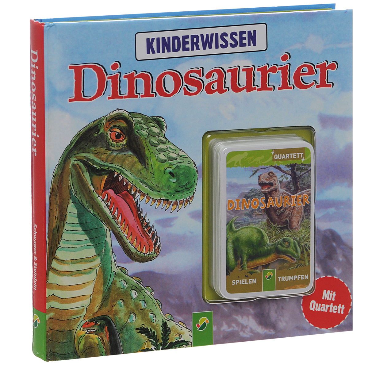 Dinosaurier: Buch mit 32 Quartettkarten