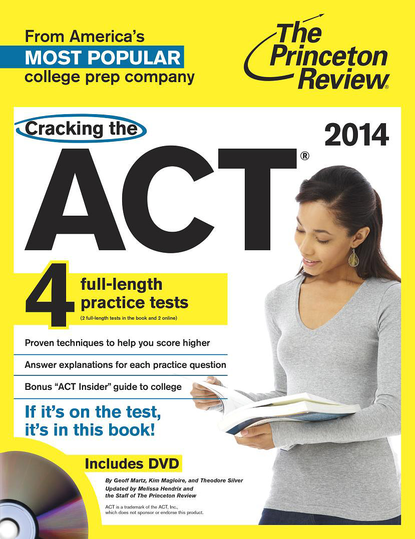 Cracking the ACT with 4 Practice Tests (+ DVD)