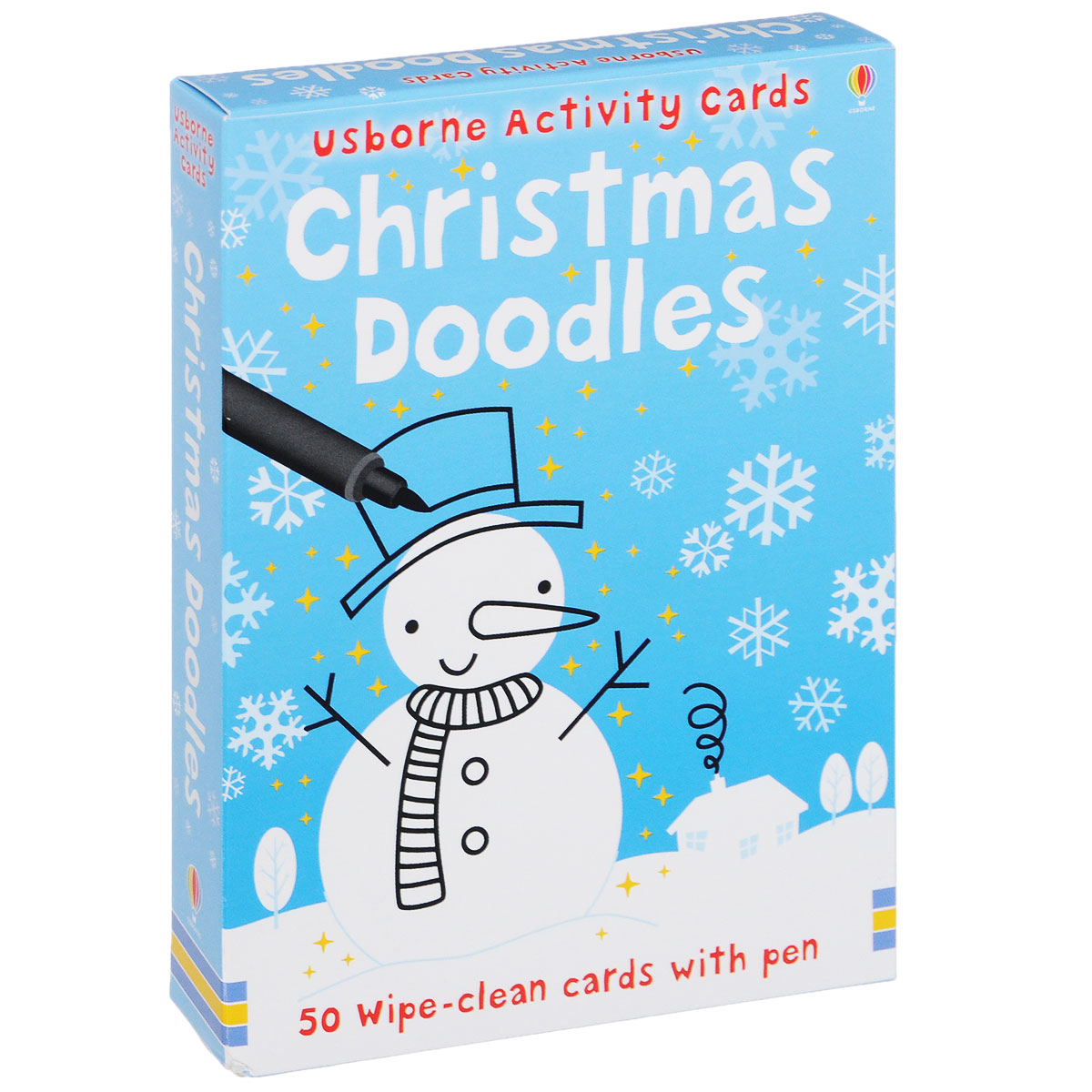 Christmas Doodles: 50 Wipe-clean Card witn Pen (набор из 50 карточек + маркер)