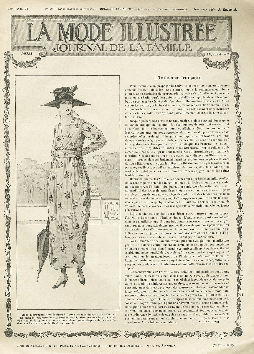 La mode illustree, №20, mai 1917