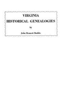 Virginia Historical Genealogies