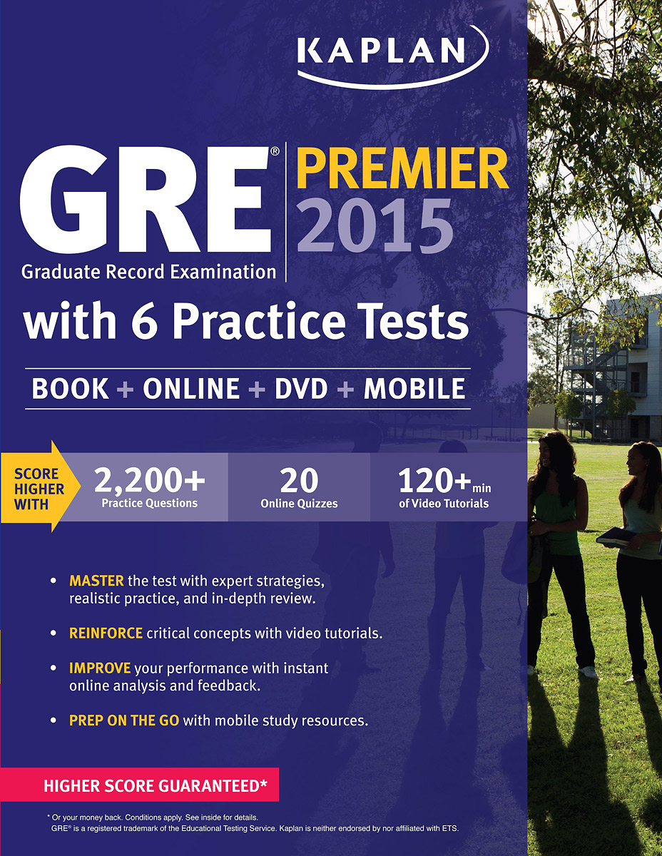 GRE Premier 2015 with 6 Practice Tests: Book + DVD + Online + Mobile (+ DVD-ROM)