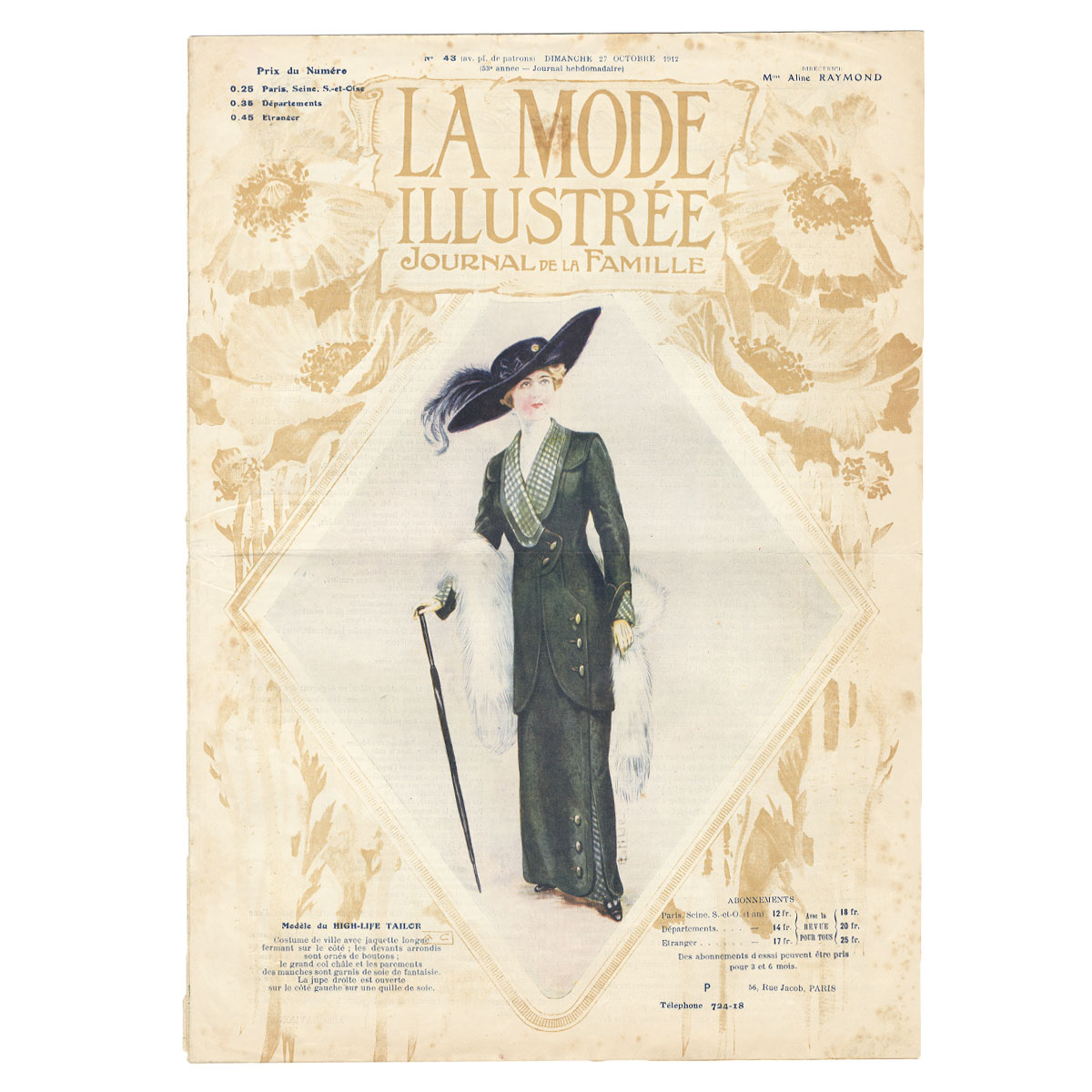 La Mode Illustree, №43, 1912