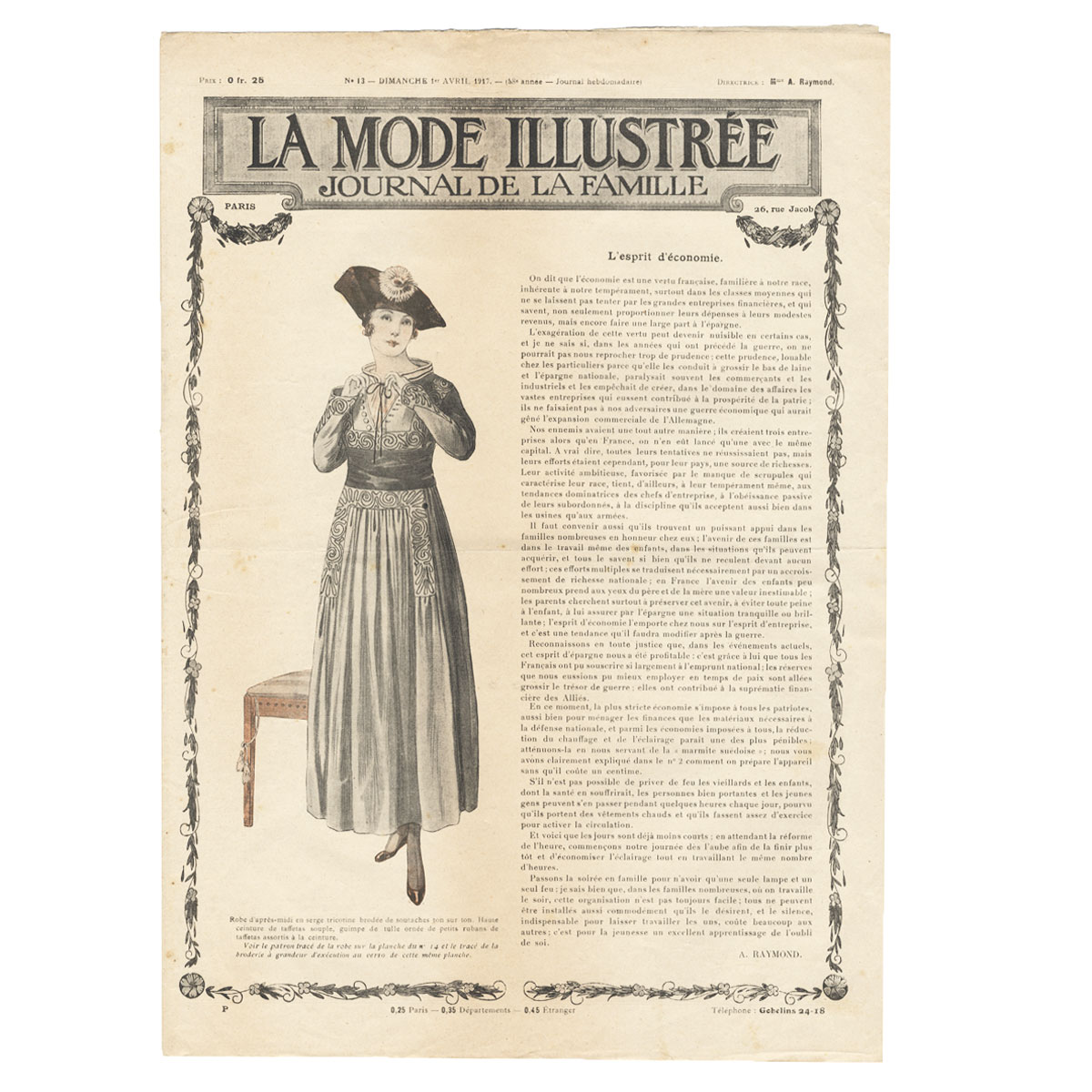 La mode illustree, avril 1917