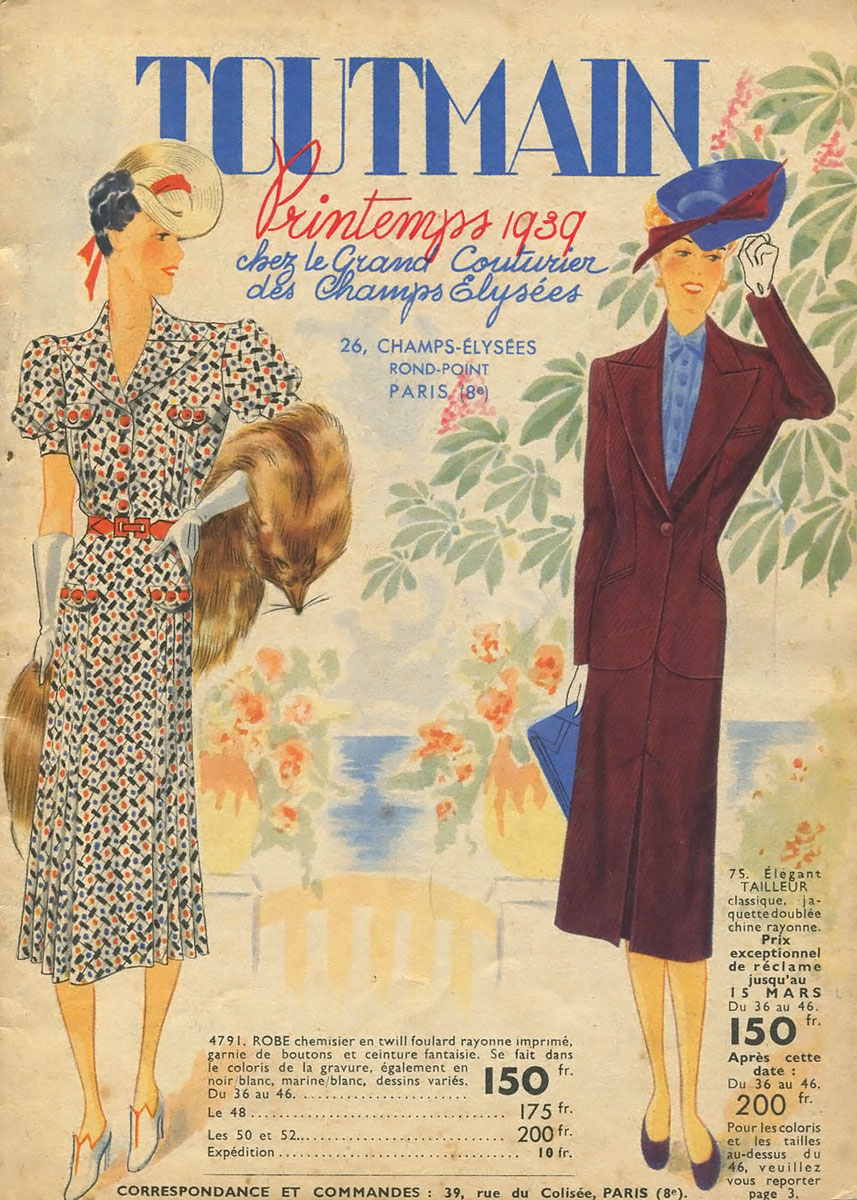 Toutmain: Printemps 1939: Сhez le Grand Couturier des Champs Elysees