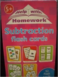 Subtraction (52 flash cards)