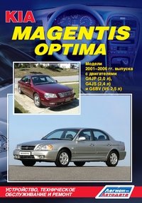 KIA Magentis / Optima. Модели с 2001-2006 гг. Устройство, техническое обслуживание и ремонт