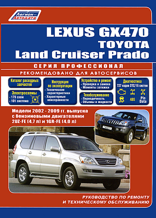 Lexus GX470 / Toyota Land Cruiser Prado. Руководство по ремонту и техническому обслуживанию