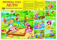 Демонстрационный плакат. Времена года. Лето. (формат А2)