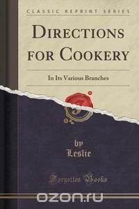 Directions for Cookery