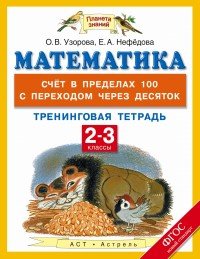 Математика. 2-3 классы. Счет в пределах 100 с переходом через десяток. Тренинговая тетрадь