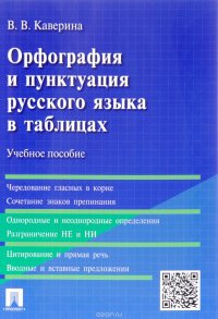 Орфография и пунктуация русского языка в таблицах. Учебное пособие