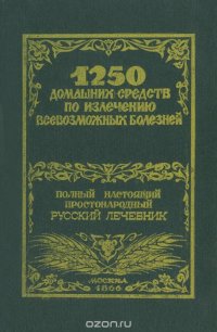 1250 домашних средств по излечению всевозможных болезней. Полный настоящий простонародный русский лечебник