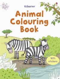 First Colouring Book Animals with Stickers