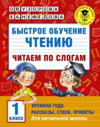 Быстрое обучение чтению. Читаем по слогам. Времена года. 1 класс