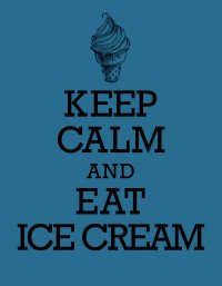 Keep Calm and Eat Ice Cream. Книга для записи рецептов