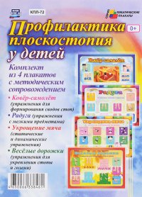 Профилактика плоскостопия у детей (комплект из 4 плакатов)