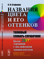 Названия цвета и его оттенков. Толковый словарь-справочник