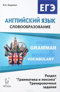 Английский язык. ЕГЭ. Словообразование. Раздел 