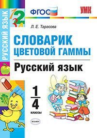 Русский язык. 1-4 классы. Словарик цветовой гаммы