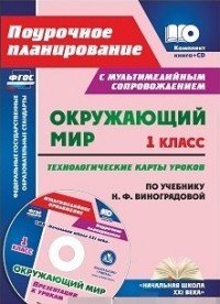 Окружающий мир. 1 класс. Технологические карты уроков по учебнику Н. Ф. Виноградовой. Презентации к урокам в мультимедийном приложении