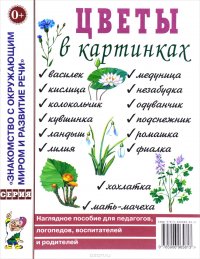 Цветы в картинках. Наглядное пособие для педагогов, воспитателей, логопедов, родителей