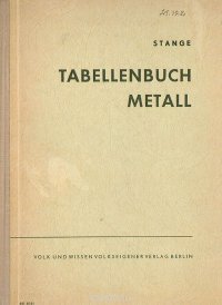 Tabellenbuch Metall