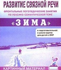 Развитие связной речи. Зима: фронтальные логопедические занятия в подготовительной к школе группе для детей с ОНР