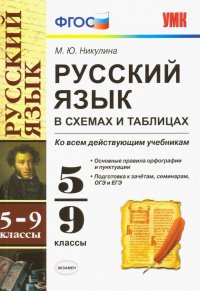 Русский язык в схемах и таблицах. 5-9 классы. Ко всем учебникам. ФГОС