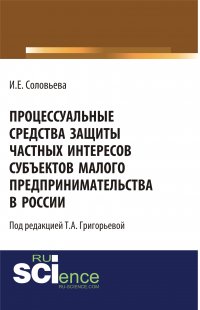 Процессуальные средства защиты частных интересов субъектов малого предпринимательства в России