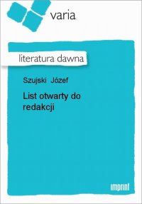 List otwarty do redakcji