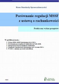 Porównanie regulacji MSSF z ustawą o rachunkowości