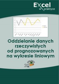 Oddzielanie danych rzeczywistych od prognozowanych na wykresie liniowym